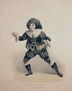 Grimaldi as Scaramouche, from the Commedia dell